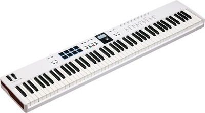 Arturia Keylab Essential 88 MK3 88-Key MIDI Controller Keyboard, White
