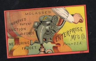 Enterprise Measuring Faucet trade card