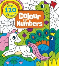 Colour by Numbers: Over 120 Stickers by Claire Stamper NEW BOOK