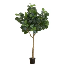 Nearly Natural 10-ft Artificial Fiddle Leaf Fig Tree