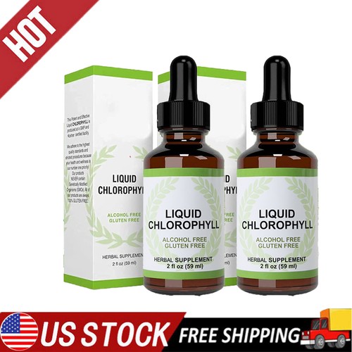 Chlorophyll Liquid Drops 4 Month Supply Liquid Chlorophyll Supplement (2 Packs)