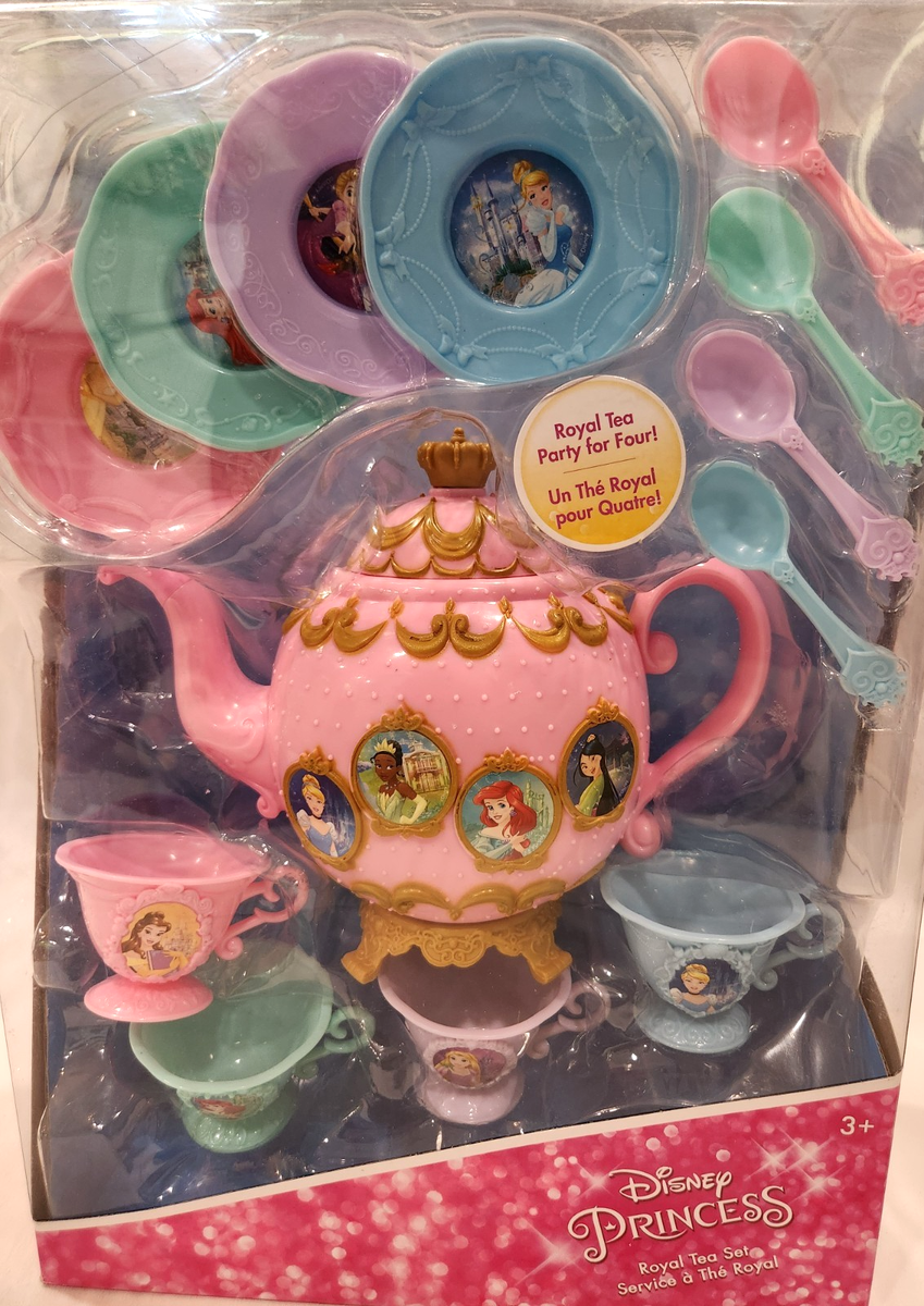 Disney Princess Royal Tea Set NEW Rare Toys Playset Jakks Pacific