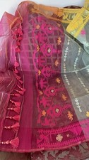 NEW, Handmade, Original Dhakai Jamdani Saree  item L2213   Blouse piece.