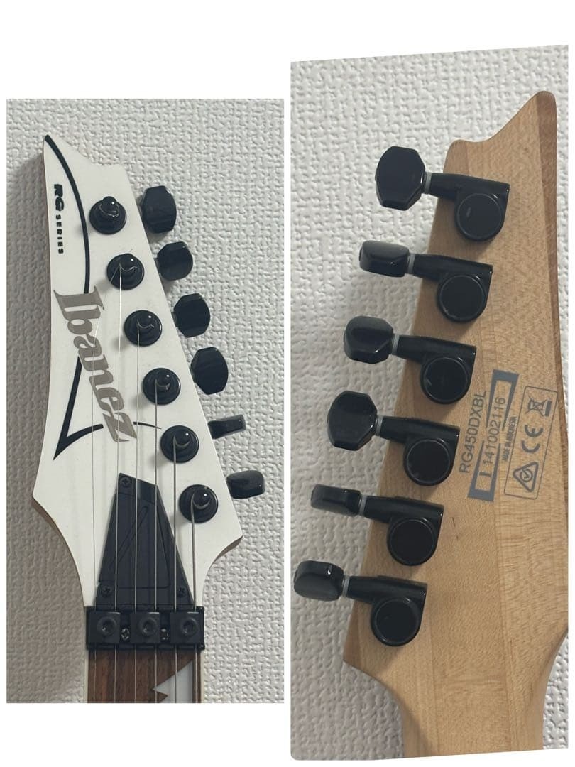 Electric Guitar Ibanez RG450DXBL Left-Handed White S/N I141002116