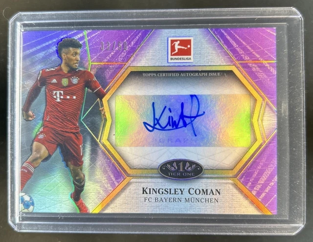 2021 Topps Tier One Bundesliga Kingsley Coman Matchwinner Auto Purple #/50