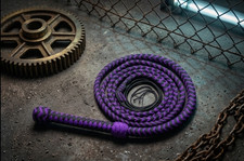 Para-cord Nylon Indiana Jones style Whip 2.5 to 16 Feet Long 16 Strands Bullwhip