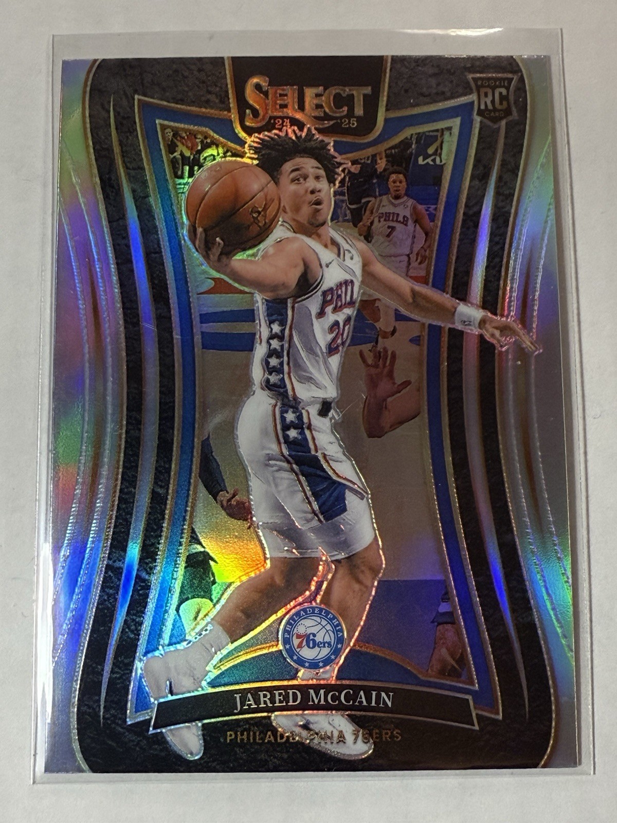 2024-25 Select Jared McCain Mezzanine RC Silver Prizm Rookie #393 76ers