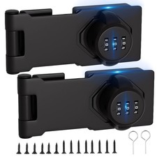 Bifold Double Door Locks - 3 Digit Combination, 90/180 Security Slide Closet ...