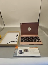Wireless Keyboard F19 F19B for iPad Pro 10.5" Note Kee Rose Gold 