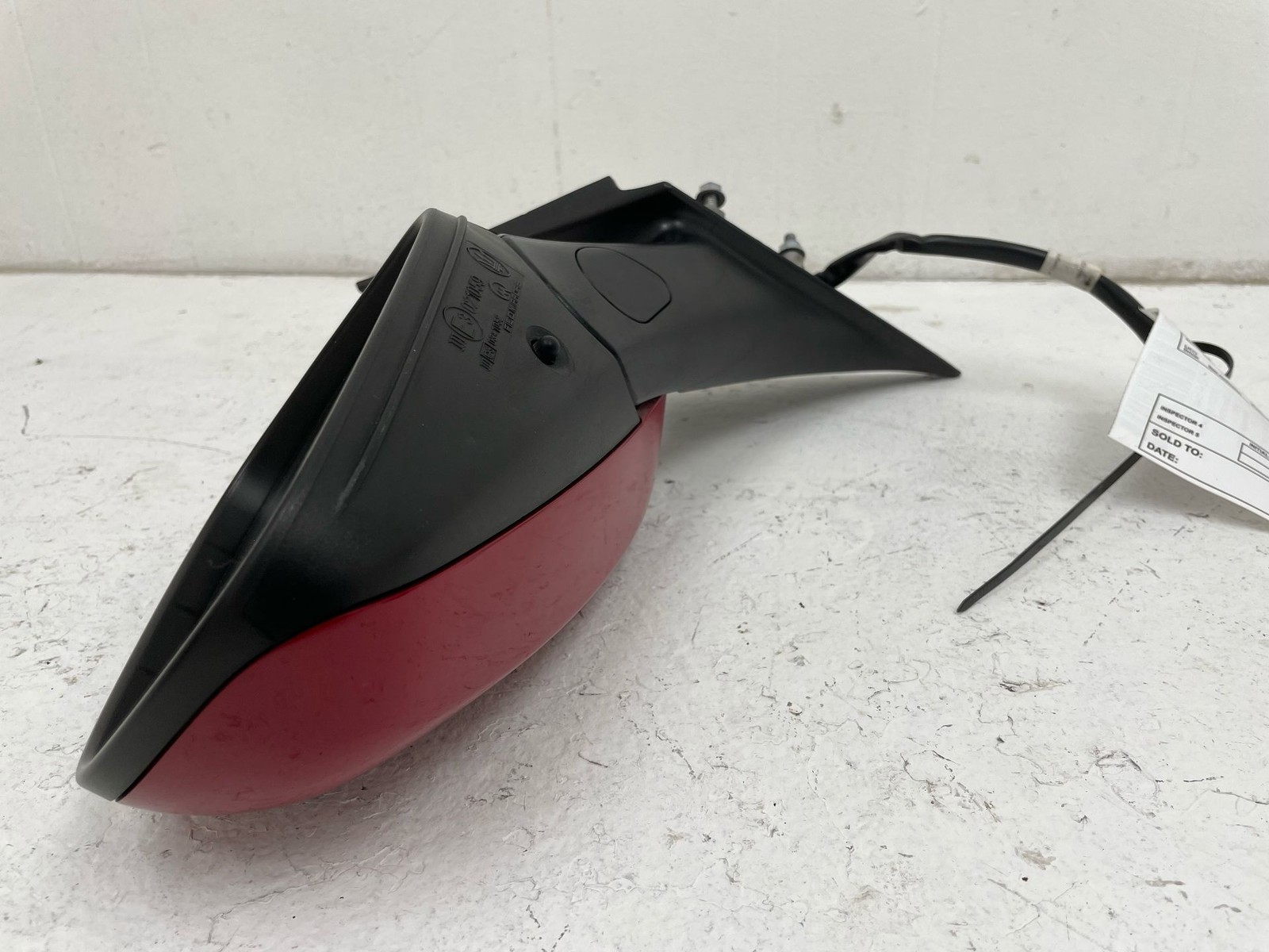 2007-2016 MASERATI GRANTURISMO 4.7L RWD LH FRONT DRIVER SIDE ELECTRIC MIRROR RED