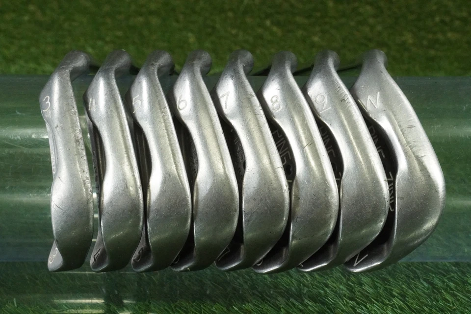 PING ZING KARSTEN IRONS SET 3-PW STEEL STIFF JZ SHAFT BLACK DOT LH LEFTY ~ NICE! - Image 3 of 4