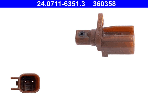 Rear ATE 24.0711-6351.3 Sensor, wheel speed for FORD,VOLVO
