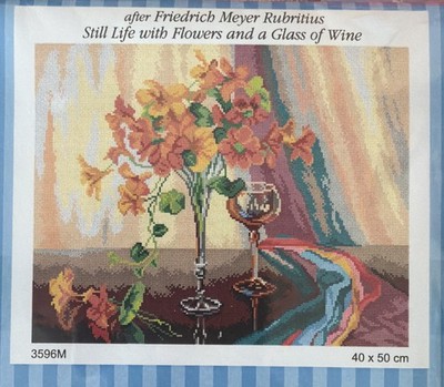 Orchidea Printed needlepoint  tapestry Canvas Only  40x50 Cm