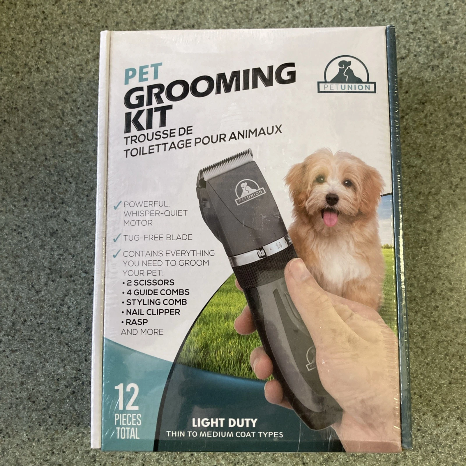 NEW Pet Union Dog Grooming Kit Cordless Pet Clippers BLACK
Opens in a new window or tab