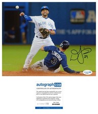 Devon Travis Signed 8x10 Photo Detroit Tigers Toronto Blue Jays ACOA COA Auto