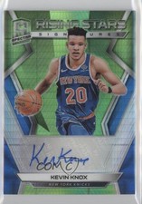 2018 Spectra Rising Stars Signatures Neon Green Prizm 40/49 Kevin Knox Auto p7i