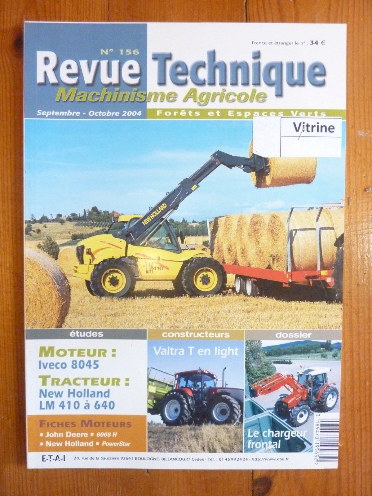 Revue technique New Holland LM 410 640 notice réparation TP