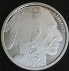 Uncirculated Buffalo 1 oz .999 Silver Round