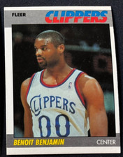 BENOIT BENJAMIN 1987-88 FLEER LOS ANGELES CLIPPERS