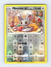 Minccino 146/202 Common Sword & Shield Pokemon Card Reverse Holo MP