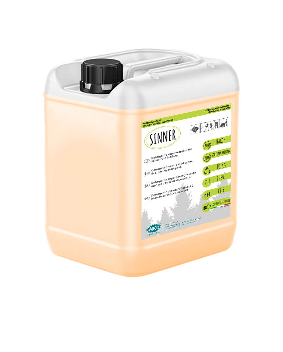 Sinner Arco 10KG - Il Detergente Sgrassante Professionale Definitivo