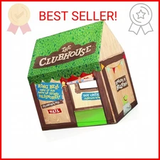 SweHouse Kids Play Tent Indoor: Clubhouse Tent for Kids with Roll-up Door and Wi