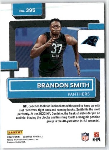 2022 Donruss #395 Brandon Smith - Bild 2 von 2