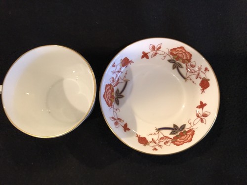 TAZA PLANA Y PLATILLO DE PORCELANA BALI (ELY-CHELSEA) QUEEN ANNE A1100 - Imagen 10 de 11