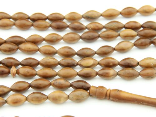 Barley Kuka tree natural 99 beads Islamic prayer beads tesbih Misbaha 201344 - Picture 2 of 6