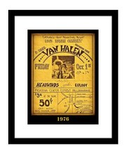 Van Halen 8x10 photo print concert poster 1976 David Lee Roth rock