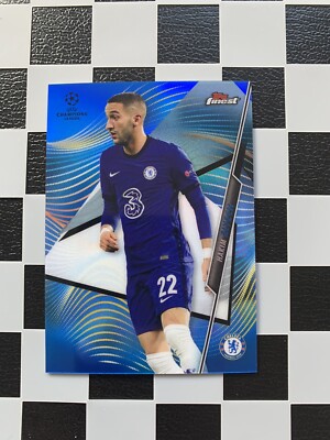2020-21 Topps Finest UCL Hakim Ziyech Blue /150 Chelsea