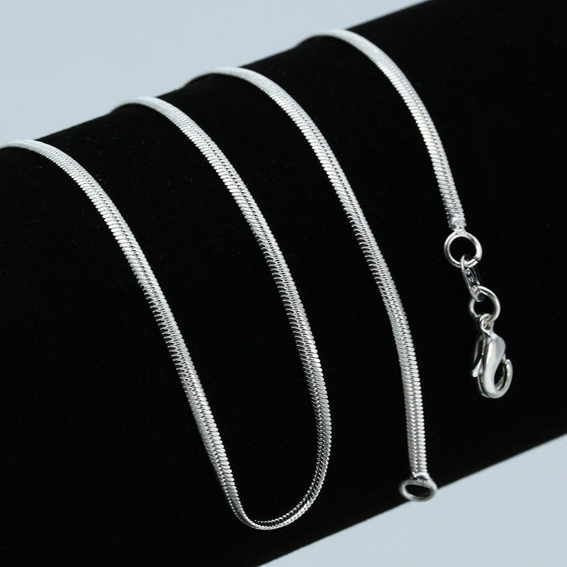 925 Sterling Silver 18” 2mm Flat Snake Chain ~New | eBay