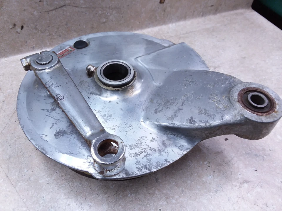 Placa de freno de rueda trasera Yamaha 400 Enduro DT DT400 1975 DT360 DT250 ANSI-B224 Foto 2 de 4