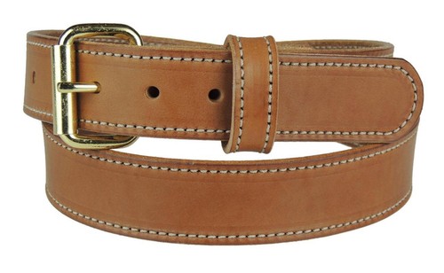 Men's_1-1/2" HEAVY DUTY LEATHER WORK, GUN HOLSTER BELT AMISH HANDMADE_150BR-ST_ - Picture 12 of 18