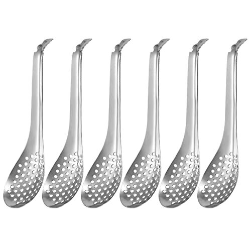 6 Pcs Cucchiaio Molecolare per Salsa,WideSmart Cucchiaio Molecolare (Q3B)