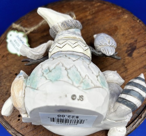 Jim Shore Snowman Christmas Ornament 4060104 White Woodland 2017 NOB - Picture 5 of 9