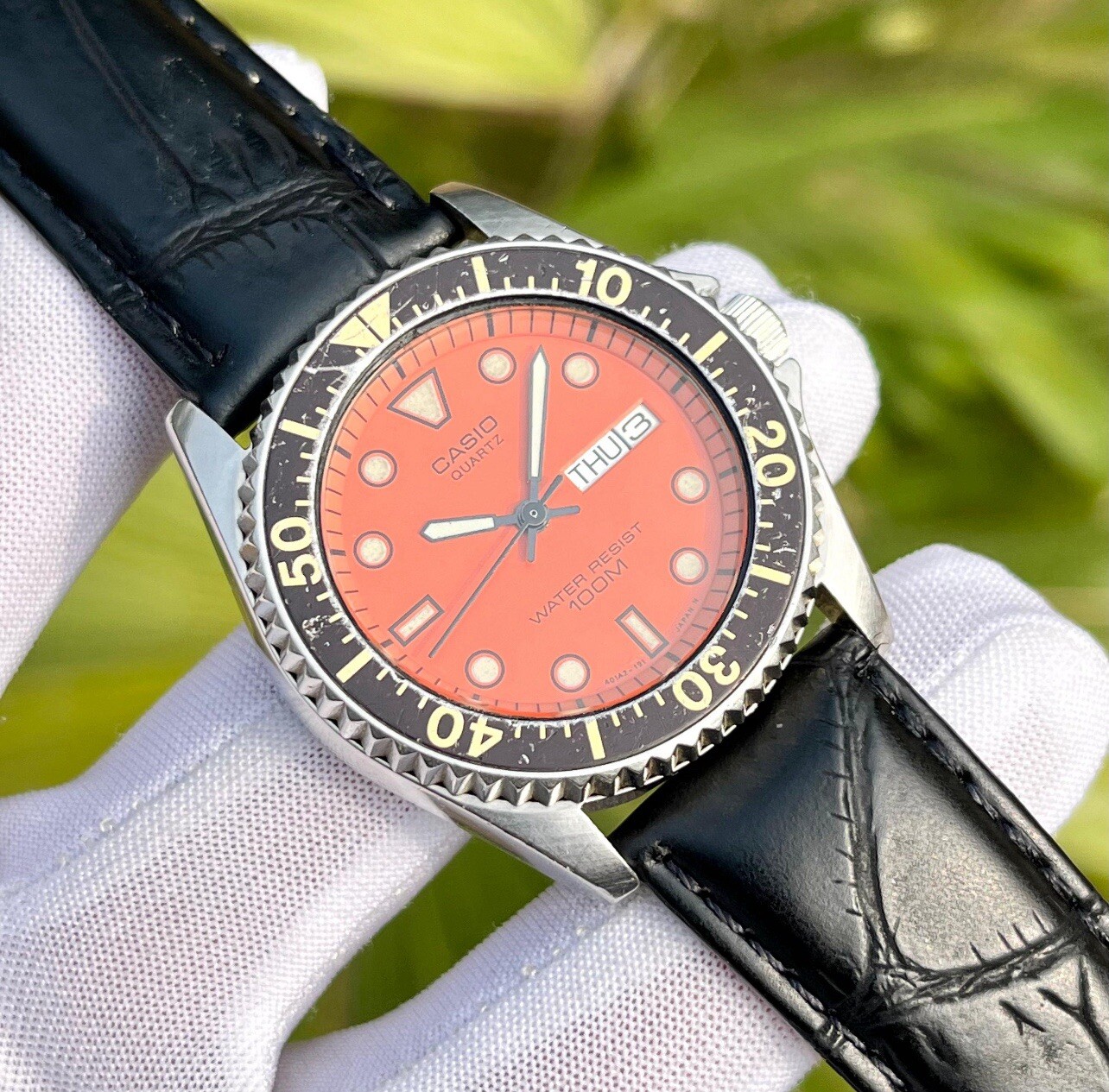 Vintage Casio Sports Divers 100 M Swiss Movement ETA Men's Quartz Watch MQ-550