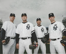 Jeter, Mariano, Andy And Posada The Core Four New York Yankees Posing Together S