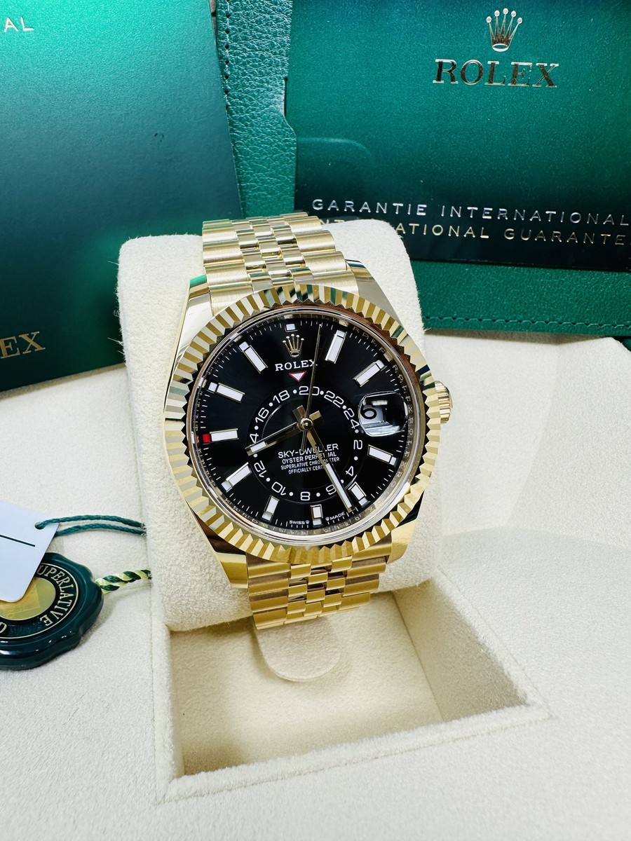 Rolex Sky-Dweller 336938 Jubilee Yellow Gold Black Dial Rolex Sky-Dweller 336938 Jubilee Yellow Gold Black Dial