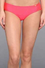 LULI FAMA BON BON CHA CHA SASSY CHEEKS BIKINI SWIM BOTTOMS RED MEDIUM NEW!! $65