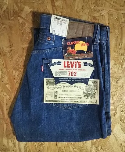 VTG Levi's Classic Dead stock 80s Levi's 702”30s reprint” Japan made W30  slender | eBay