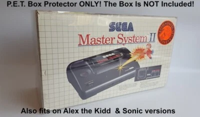 CONSOLEBOXES PREMIUM P.E.T. Plastic Console Box Protector for Sega Master System II 2