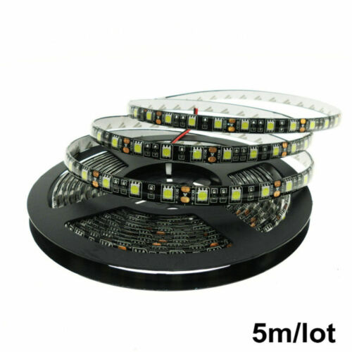 12V 3.28-16.4ft chip 5050 SMD Car Light Flexible strip Light Black PCB Lamp tape - Picture 2 of 7