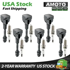 6X Ignition Coil + 6 Spark Plug OEM For Infinity Nissan Altima Maxima 3.5L UF349