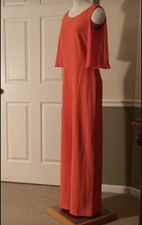 NWT Coral Women  s Size 8 Jumpsuit with Flutter Sleeves
