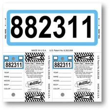 Consecu-Tags by Versa Tag Key Tags with Rings - Choose Your Color CUSTOM NUMBERS