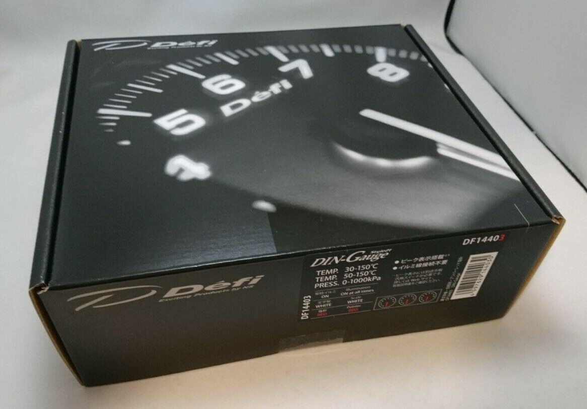 ☆ Defi DIN Gauge Style21 DF14403 3連メーター☆ DF14403 Defi DIN-Gauge Style21 Triple meter Thermometer x 2