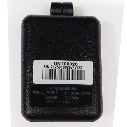 Linear MINI-T Delta 3 Miniature 1 Channel Key Ring Transmitter DNT00026 - Picture 3 of 3