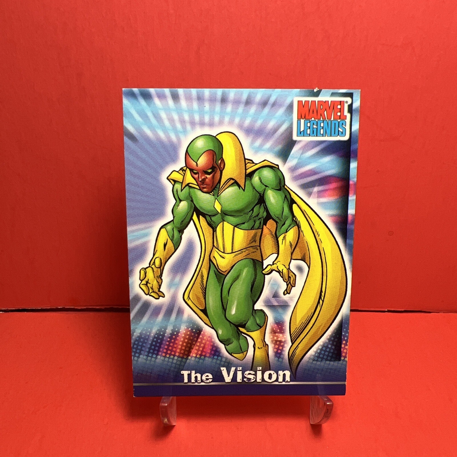 The Vision #19 Marvel 2001 Topps Legends trading card — raw and PSA graded price guide