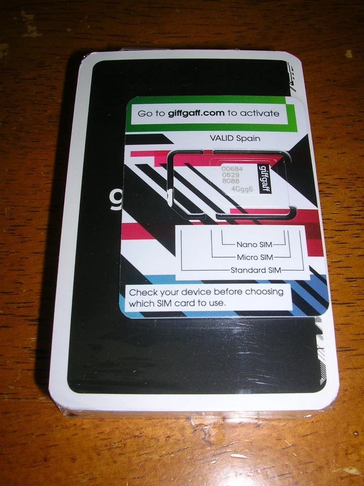 Giffgaff Sim Card And Playing Cards. New And Sealed. - Image 3 of 4